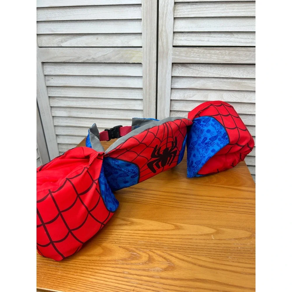 Swimways Spiderman Puddle Jumper 33-55 lbs Red Boys Life Jacket